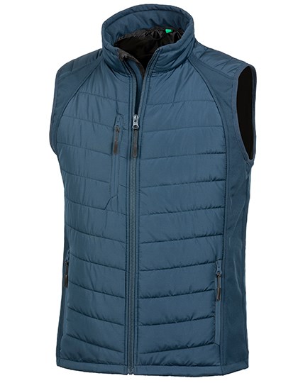 Result Recycled - Recycled Compass Padded Softshell Gilet - navy, navy