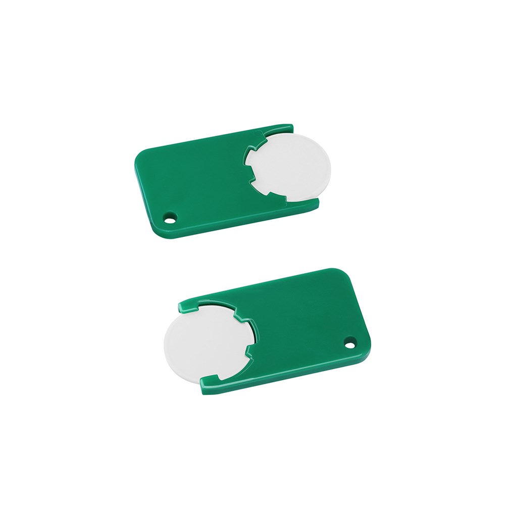 Chiphalter mit 1€-Chip "Beta" - Weiß/Grün