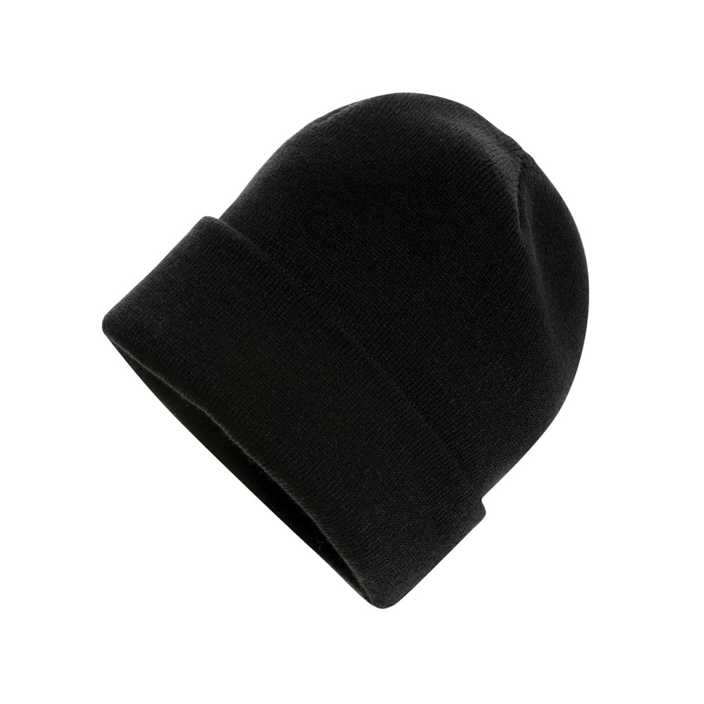 Impact Polylana® Beanie mit AWARE™ Tracer - schwarz (± PMS Black)