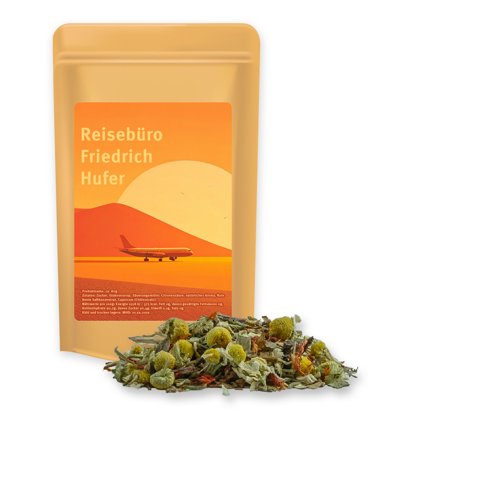 Rotbuschtee Entspannungszeit, ca. 20g, Standbeutel Mini