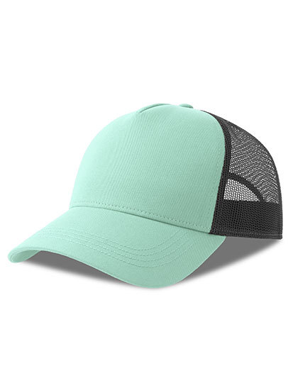 Atlantis - Rapper Cotton-S Cap - Aquamarine, Black