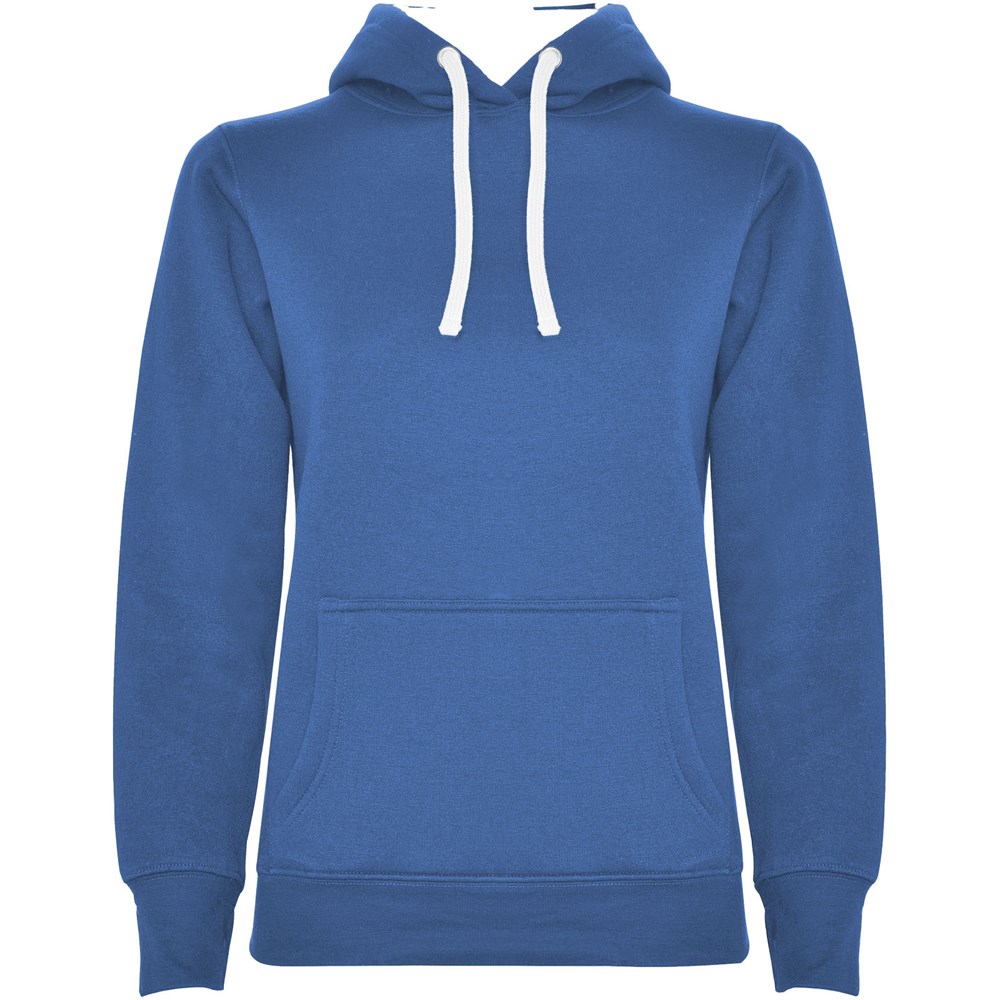 Urban Kapuzenpullover für Damen - royalblau, weiss