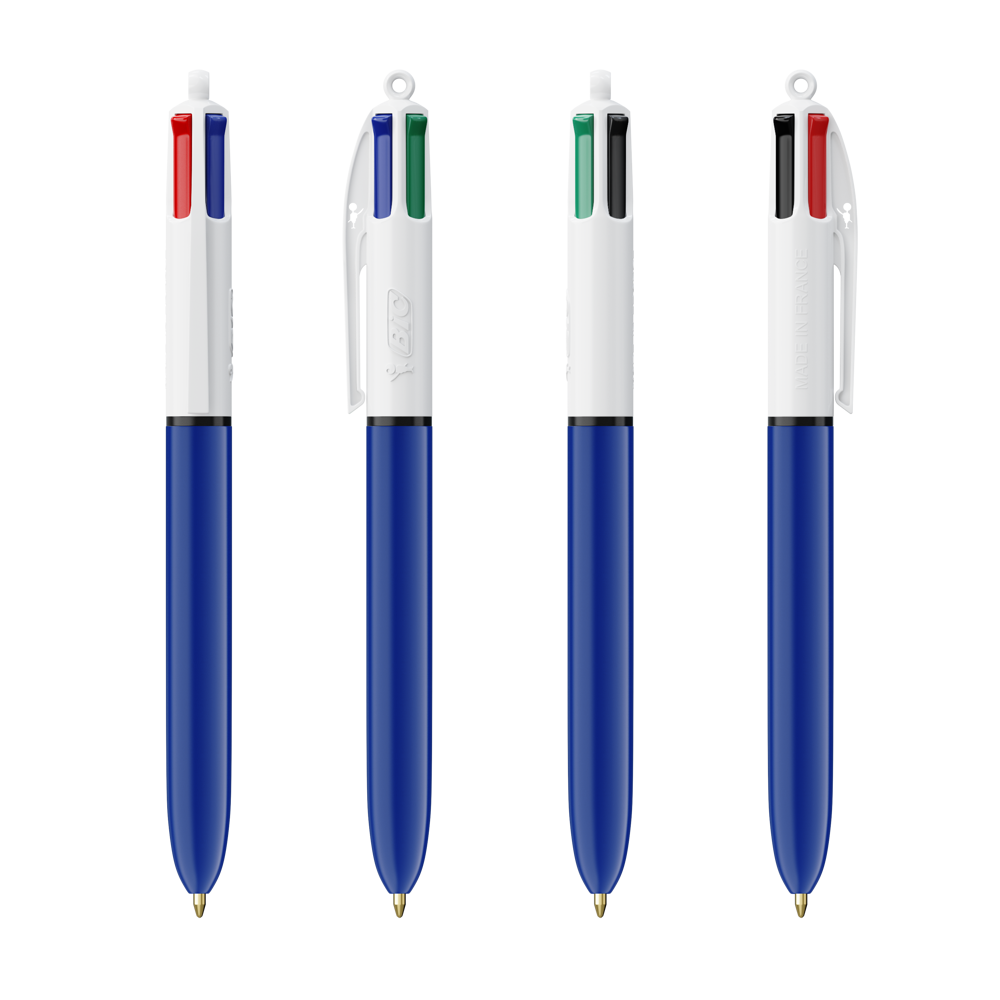 BIC® 4 Colours® ballpen + lanyard