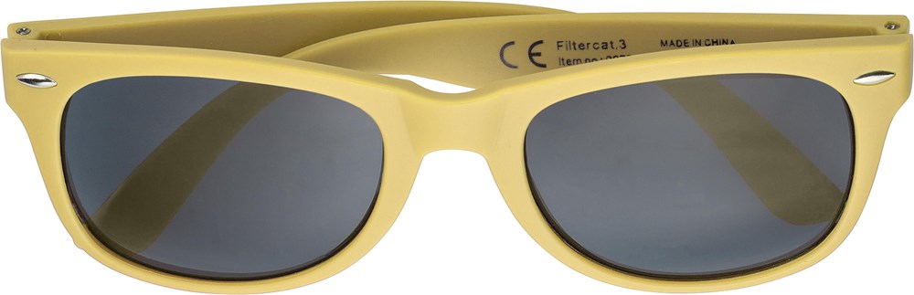 Recyceltem sonnenbrille aus Kunststoff Kenzie - gelb