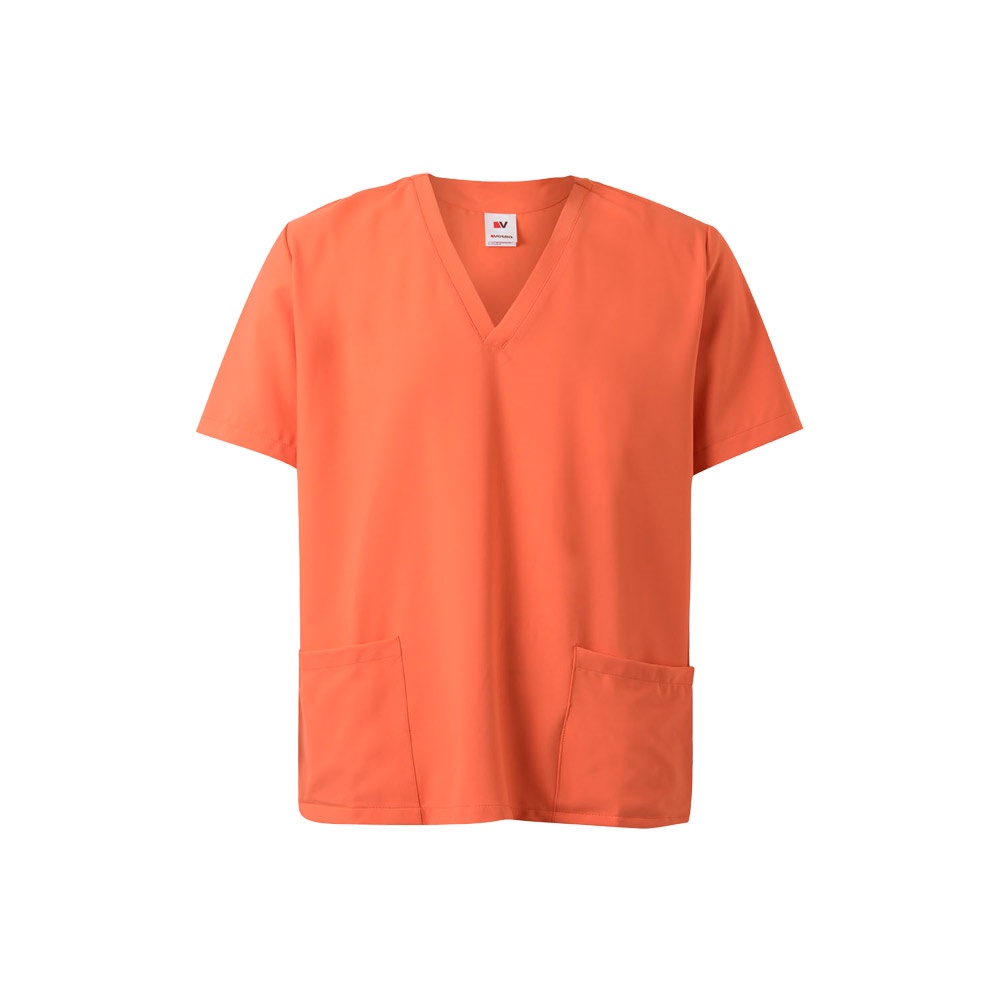 VL FLORA. Kurzarm-Tunika (140 g/m²), aus 100 % Mikrofaser - Orange