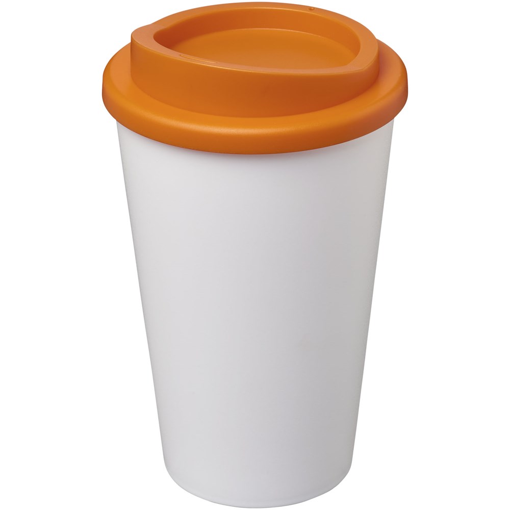 Americano® 350 ml Isolierbecher - weiss, orange