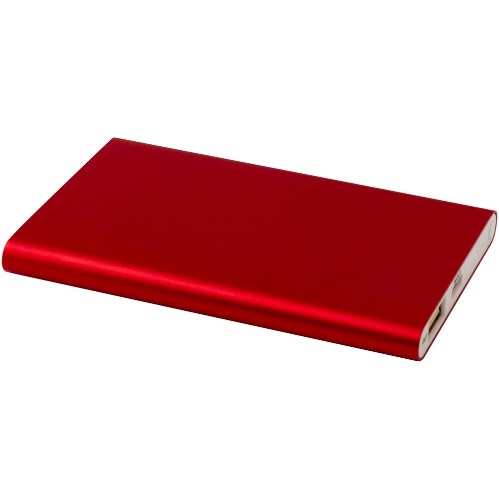 Pep 4000 mAh Type-C Powerbank aus recyceltem Aluminium - rot