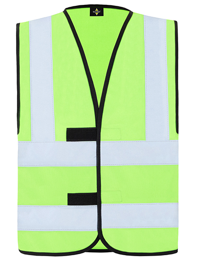 Korntex - Hi-Vis Safety Vest With 4 Reflective Stripes Hannover - Lime Green
