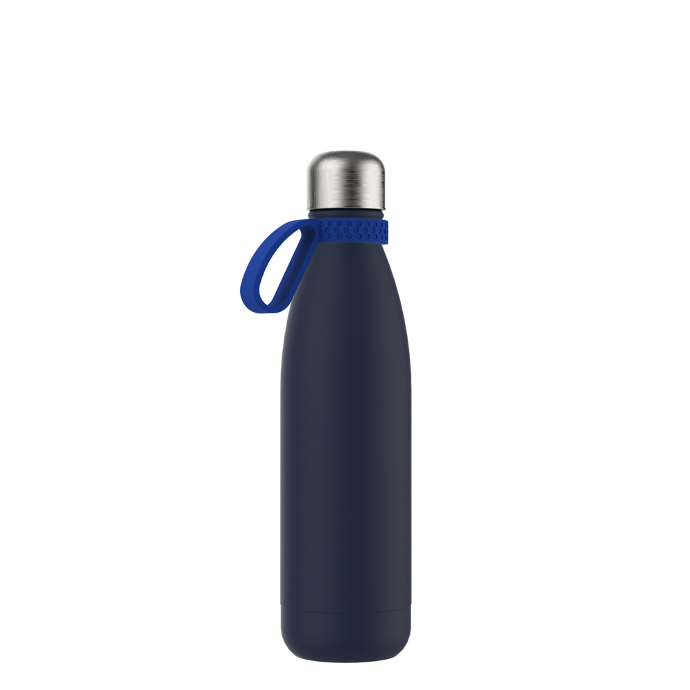 Thermotrinkflasche RETUMBLER-NIZZA - blau, marineblau, silber