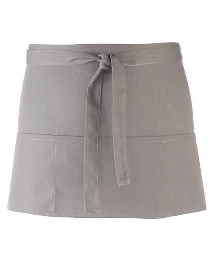 Premier Workwear - Colours Collection 3-Pocket Apron - Pale Grey (Silver) (ca. Pantone 428C)