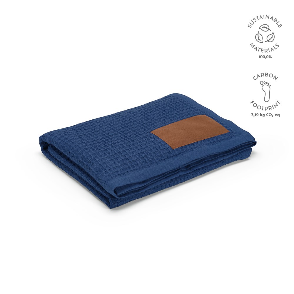 Giotto Decke recy. Baumwolle 200 gsm - blau