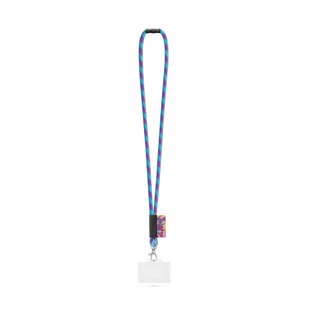 WATFORD. Lanyard aus Polyamid - Lila, Hellblau