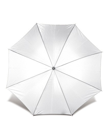 L-merch - Automatik-Holzstockschirm Cork - White