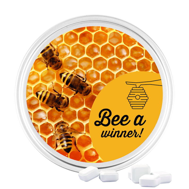 Midi Dose, weiß, Traubenzuckerquadrate