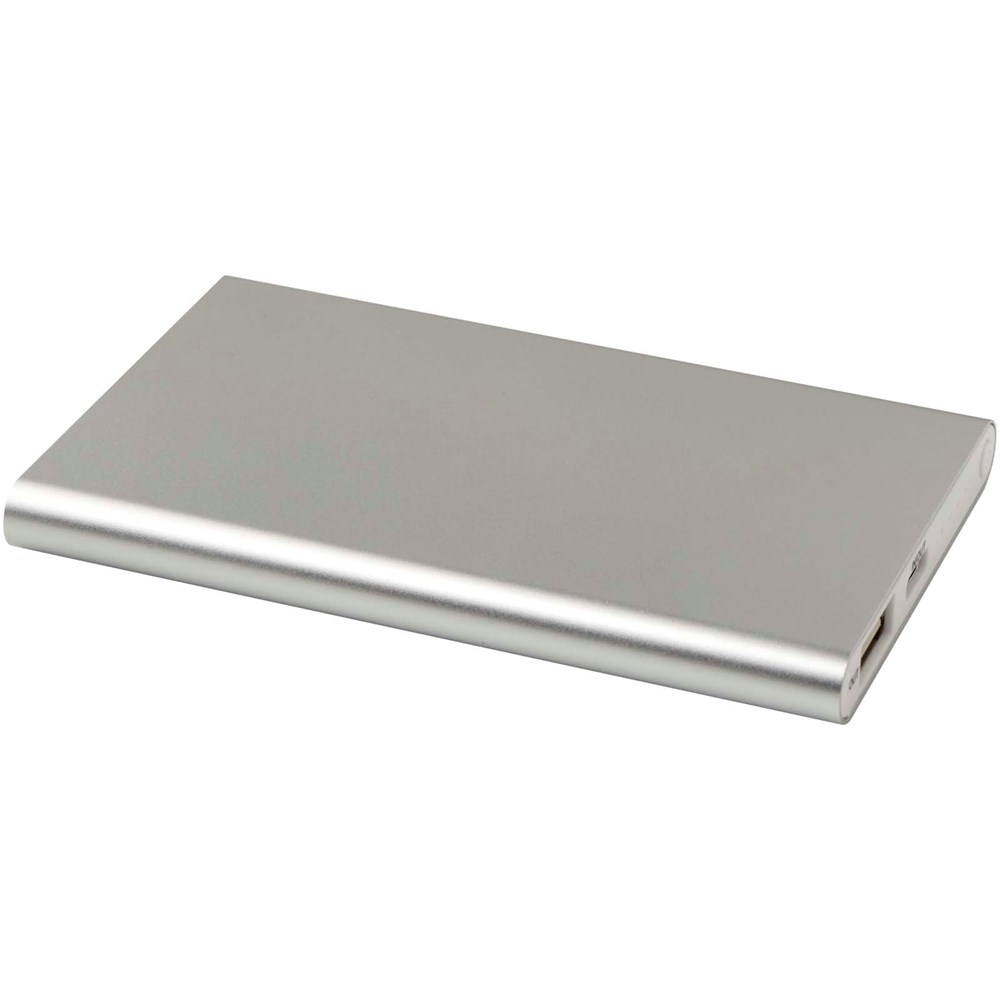 Pep 4000 mAh Type-C Powerbank aus recyceltem Aluminium - silber