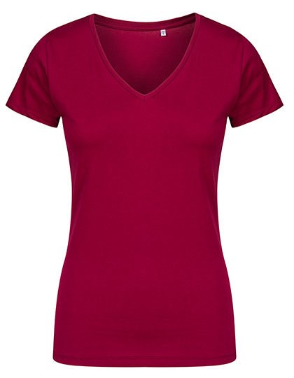 X.O by Promodoro - Women´s V-Neck T-Shirt - berry