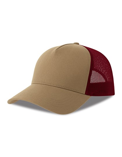 Atlantis - Rapper Cotton-S Cap - Khaki, Burgundy