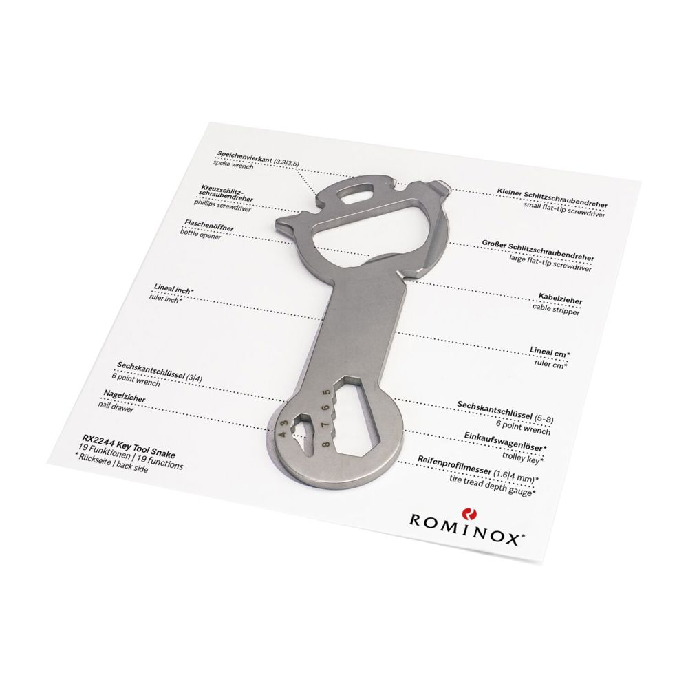 Geschenkartikel: ROMINOX® Key Tool Snake (19 Funktionen) im Motiv-Mäppchen Deutschland Fan Jubelverstärker