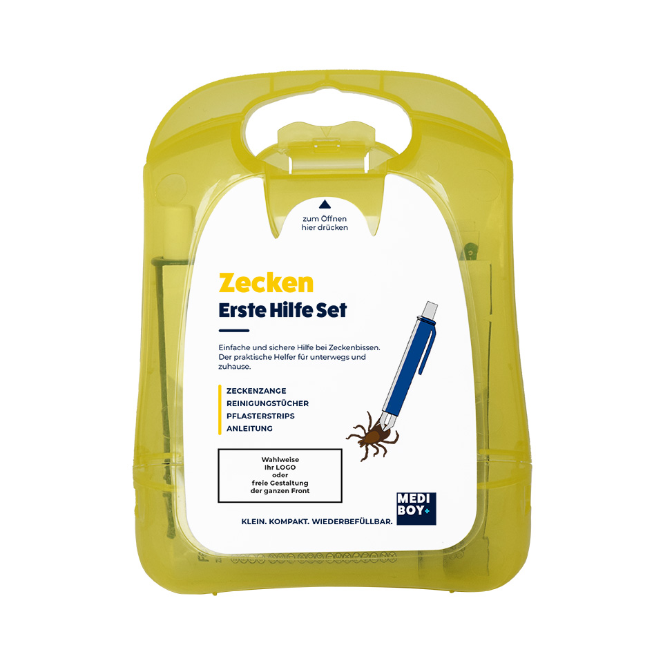 Mediboy Zecken Erste Hilfe Set - gelb