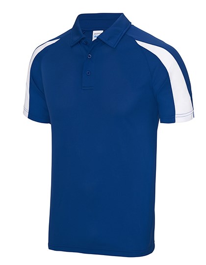 Just Cool - Contrast Cool Polo - Royal Blue, Arctic White
