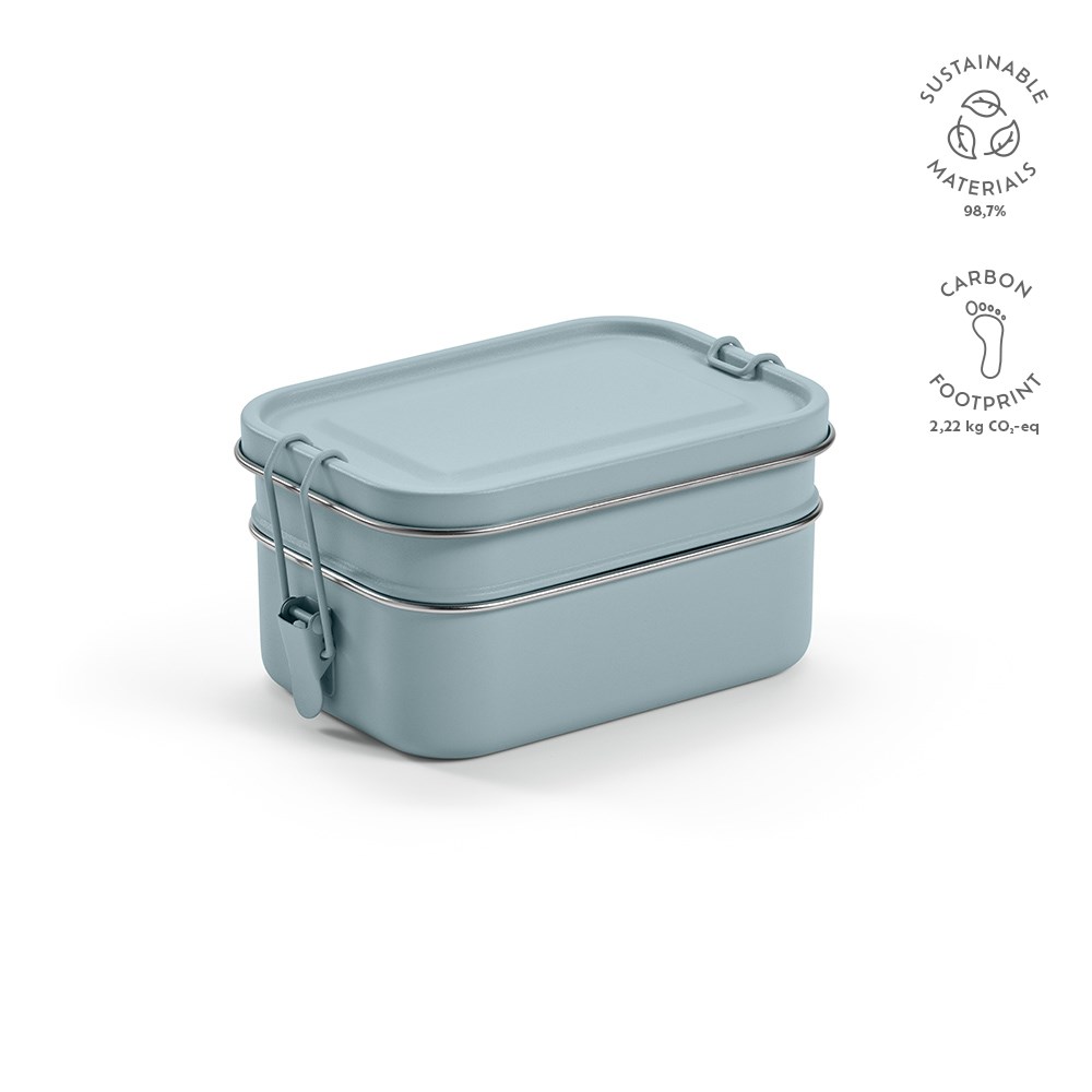 Tintoretto Lunchbox recy. Edelstahl 1240 ml - Mattblau