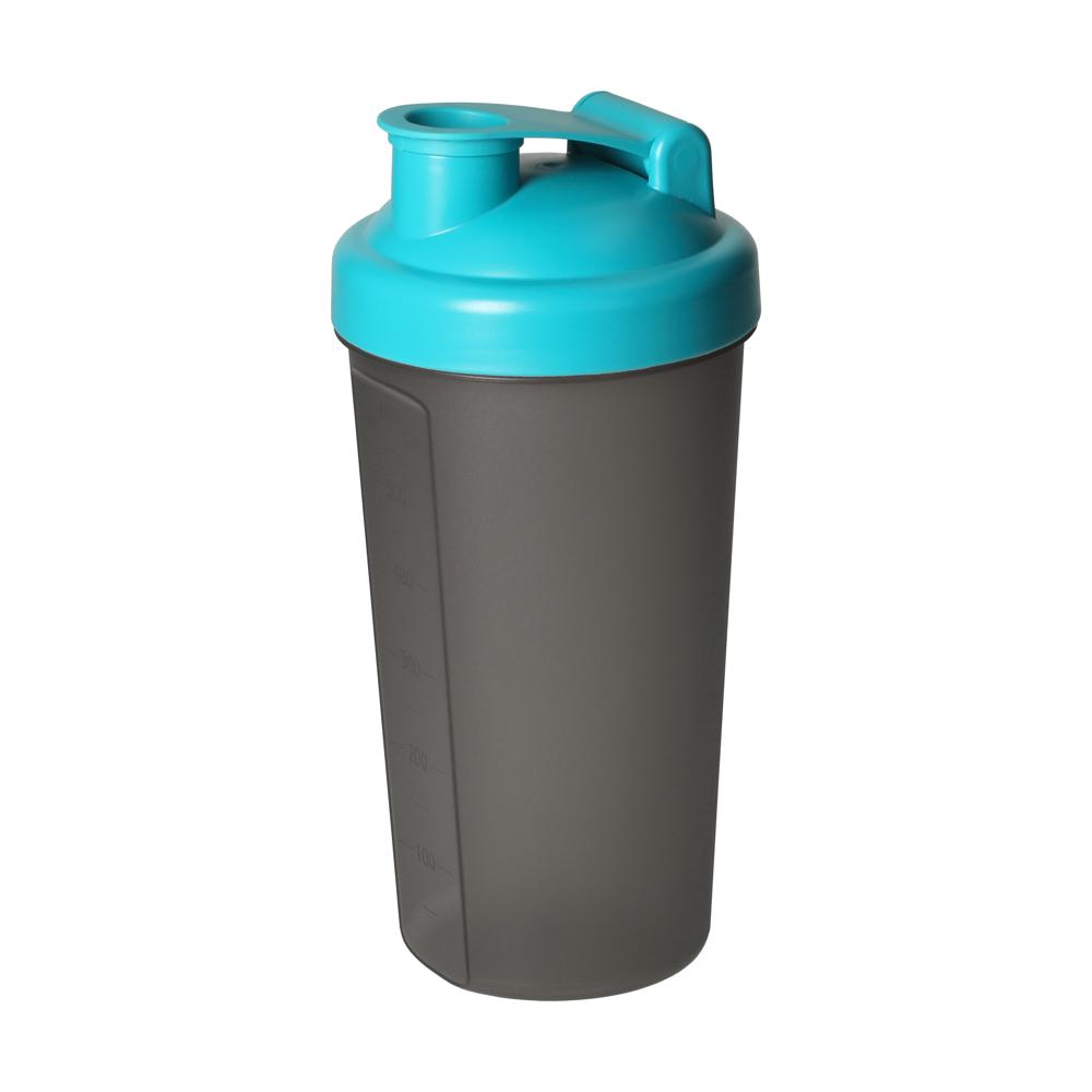 Shaker "Protein", 0,60 l - teal/transluzent-grau