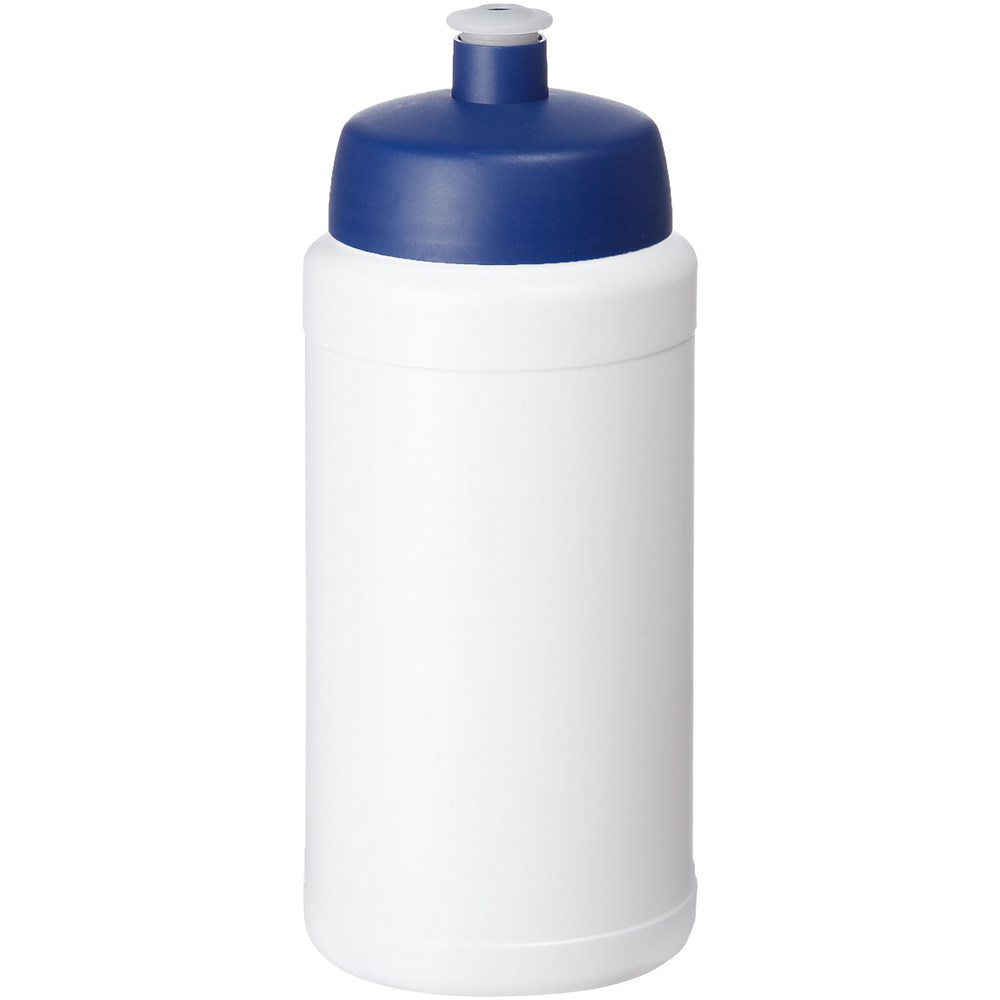 Baseline® Plus 500 ml Flasche mit Sportdeckel - weiss, blau