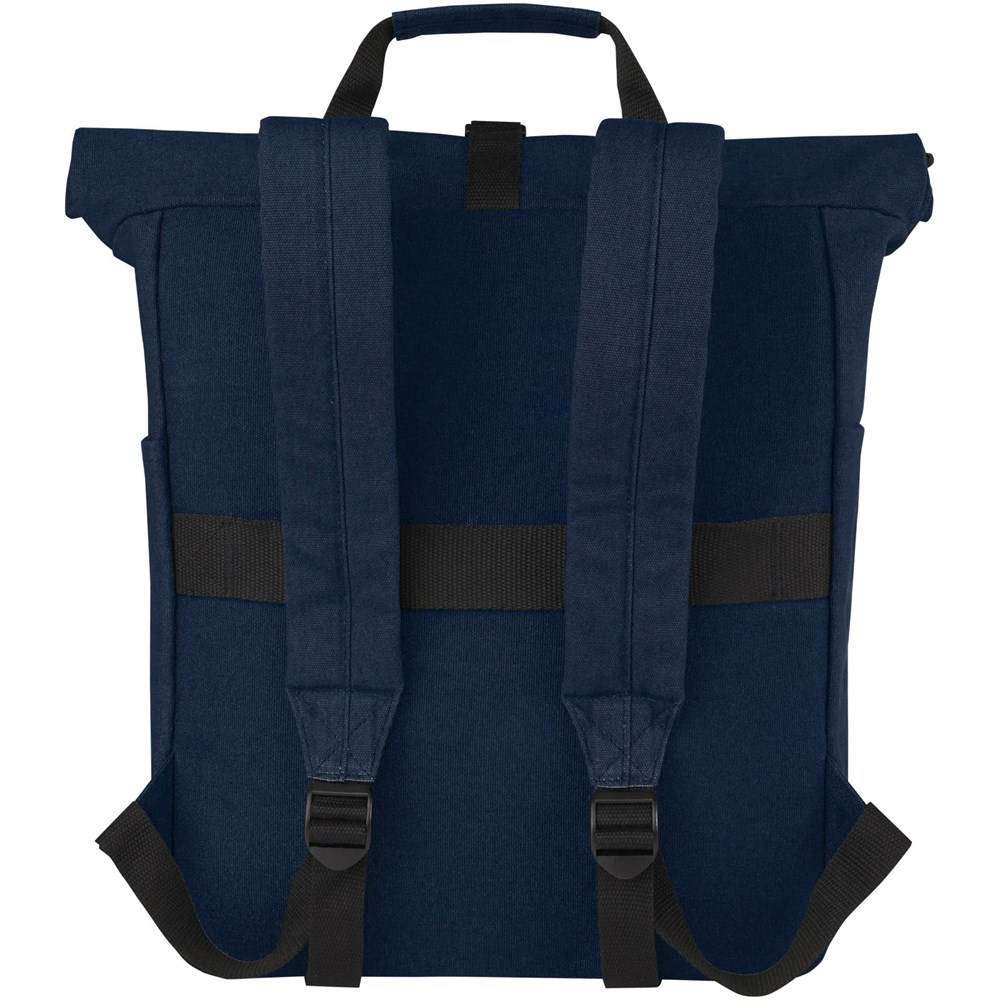 Joey 15" GRS Rolltop Laptoprucksack aus recyceltem Canvas 15 L