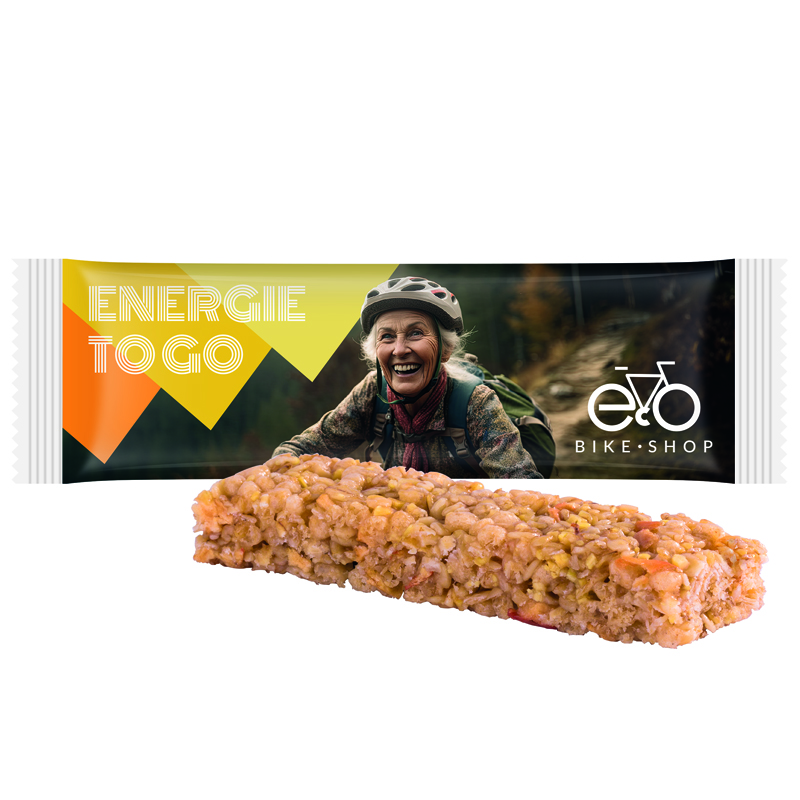 Müsliriegel Multikorn Apfel, Folie weiß