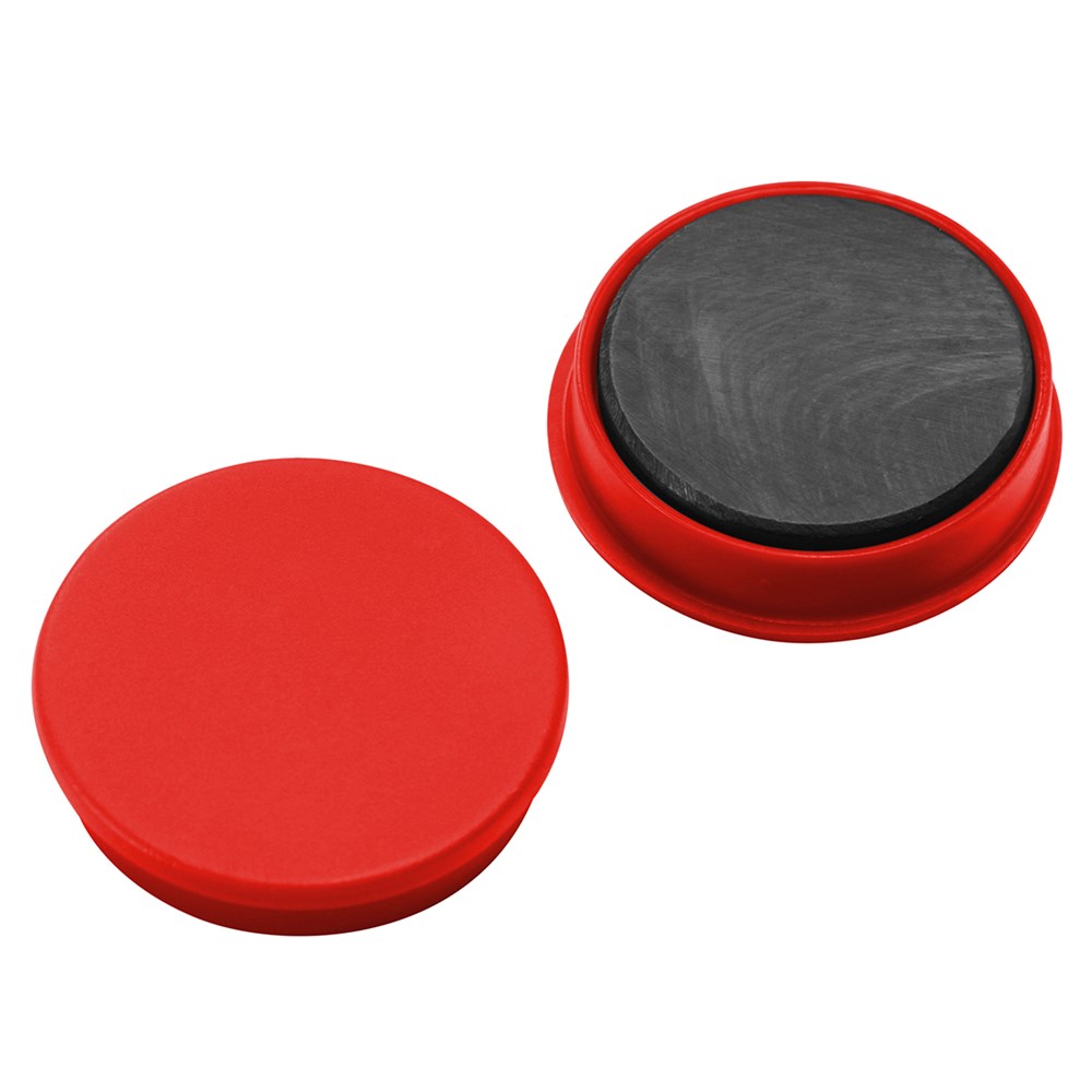 Magnet, rund - rot
