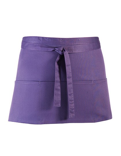 Premier Workwear - Colours Collection 3-Pocket Apron - Purple (ca. Pantone 269C)