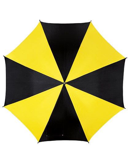 L-merch - Automatik Stockschirm mit Kunststoffgriff - Black, Yellow