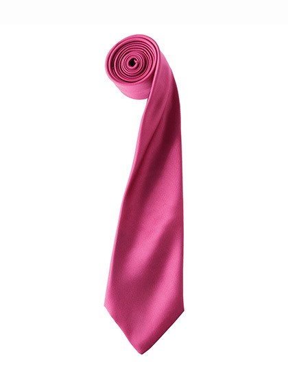Premier Workwear - Colours Collection Satin Tie - Hot Pink (ca. Pantone 214C)