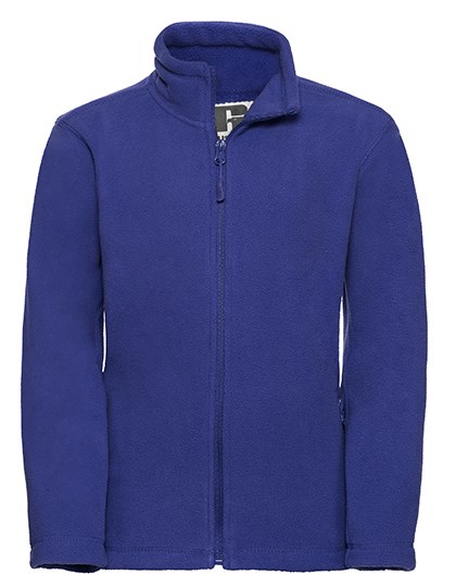 Russell Athletic - Kids Full Zip Outdoor Fleece - Bright Royal