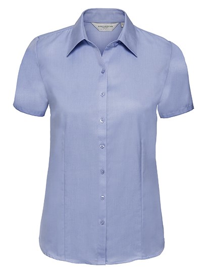 Russell Athletic Collection - Ladies' Short Sleeve Tailored Herringbone Shirt