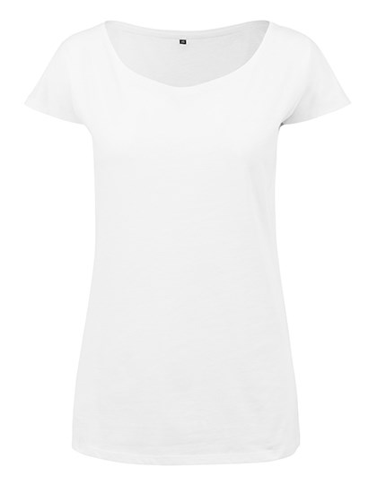 Build Your Brand - Ladies´ Wideneck Tee - White