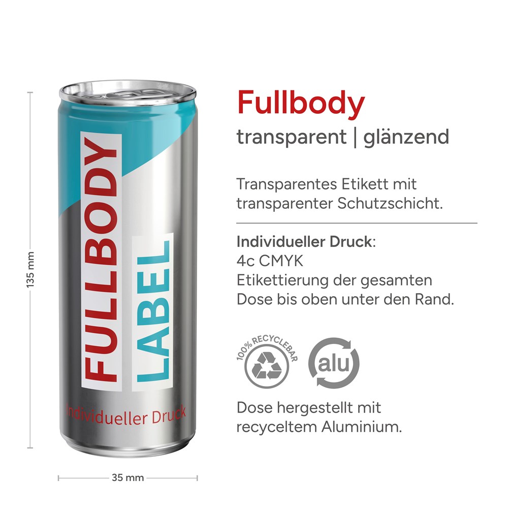 Apfelspritzer Fullbody transp. (glänzend)