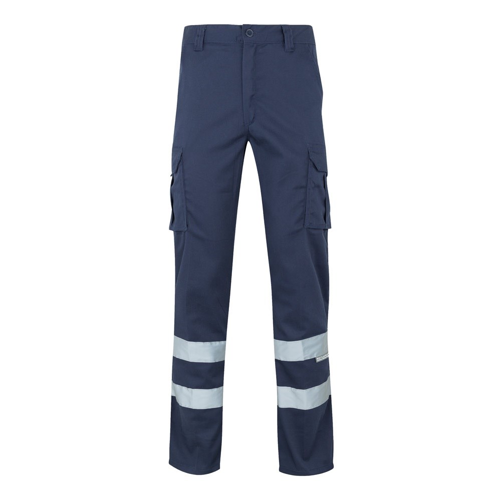 VL DIONYSUS. Multitaschen-Stretchhose (240 g/m²), aus Baumwolle (46 %), EME (38 %) und Polyester (16 %) - Dunkelblau