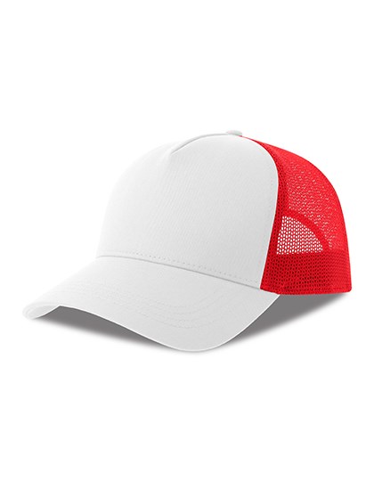 Atlantis - Rapper Cotton-S Cap - White, Red