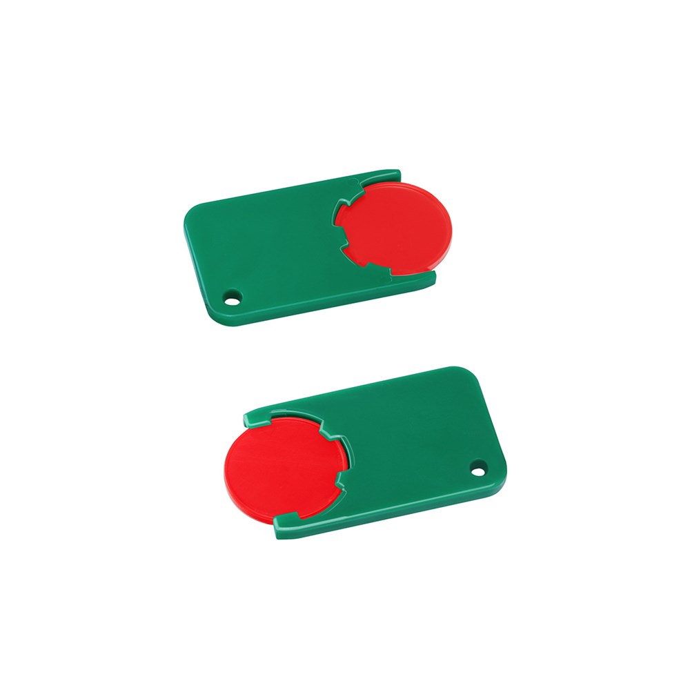 Chiphalter mit 1€-Chip "Beta" - rot/grün