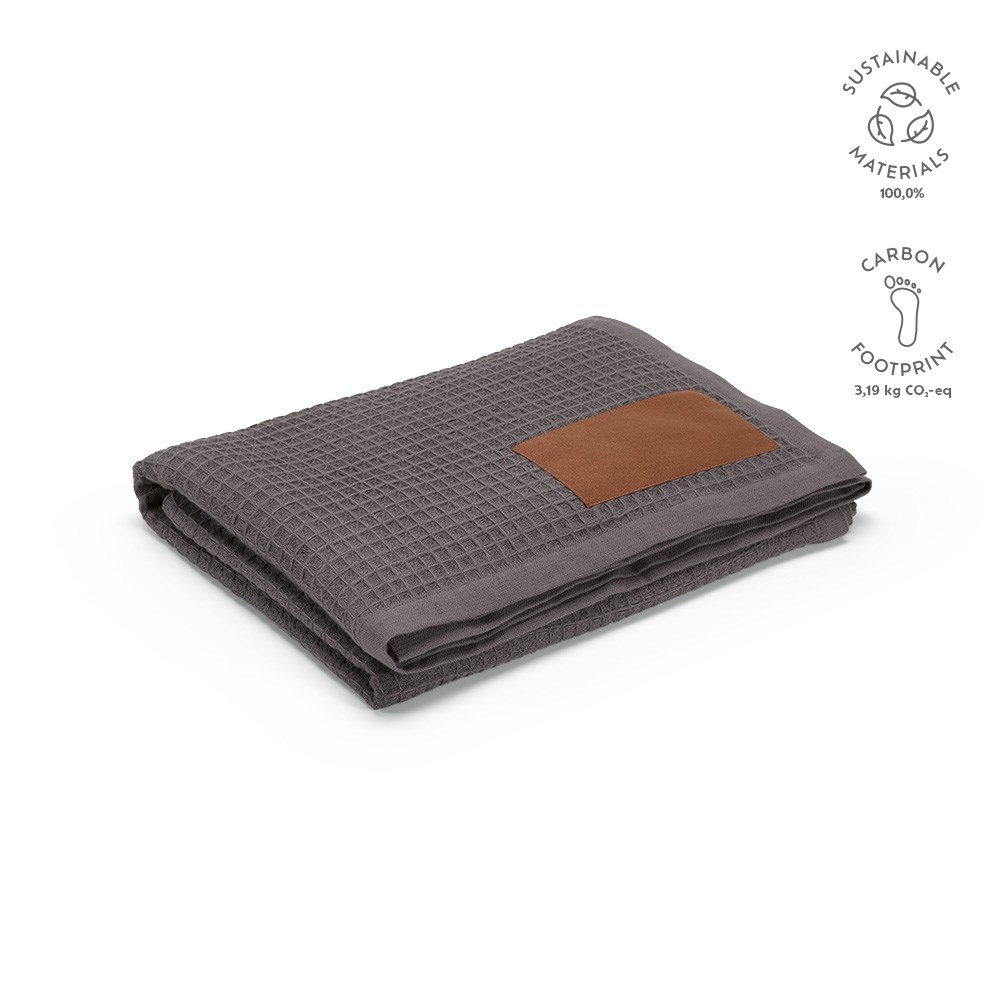 Giotto Decke recy. Baumwolle 200 gsm - dunkelgrau