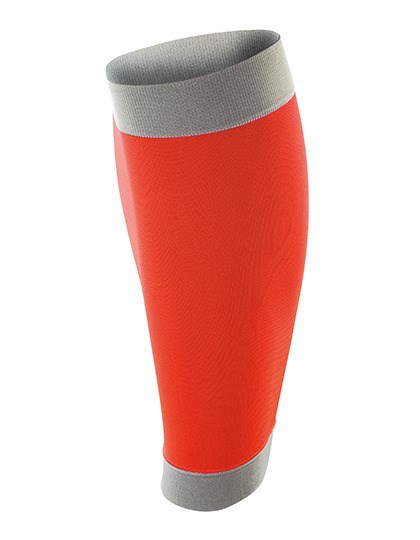 Spiro - Compression Calf Sleeves (2 per pack) - Orange, Grey