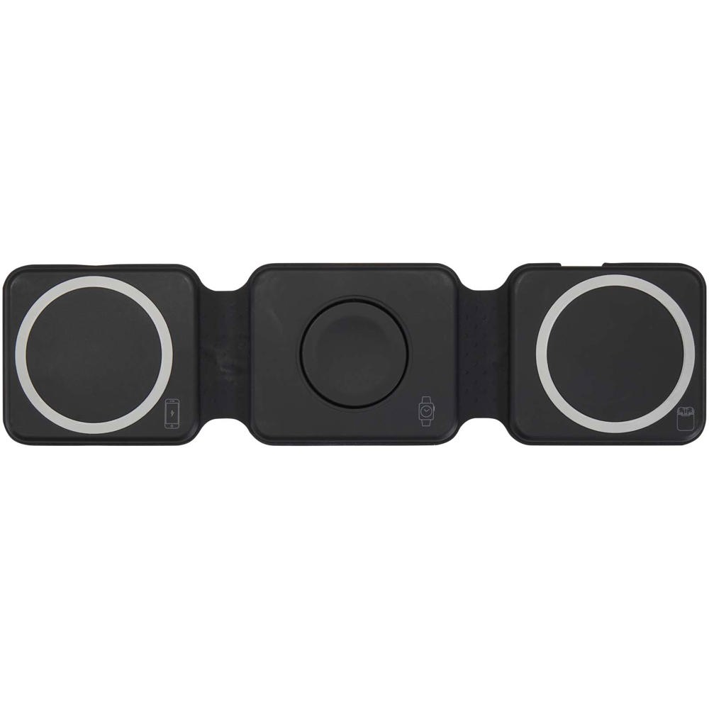 Armus 15 W 3-in-1 zusammenklappbares kabelloses Ladegerät aus recyceltem Kunststoff