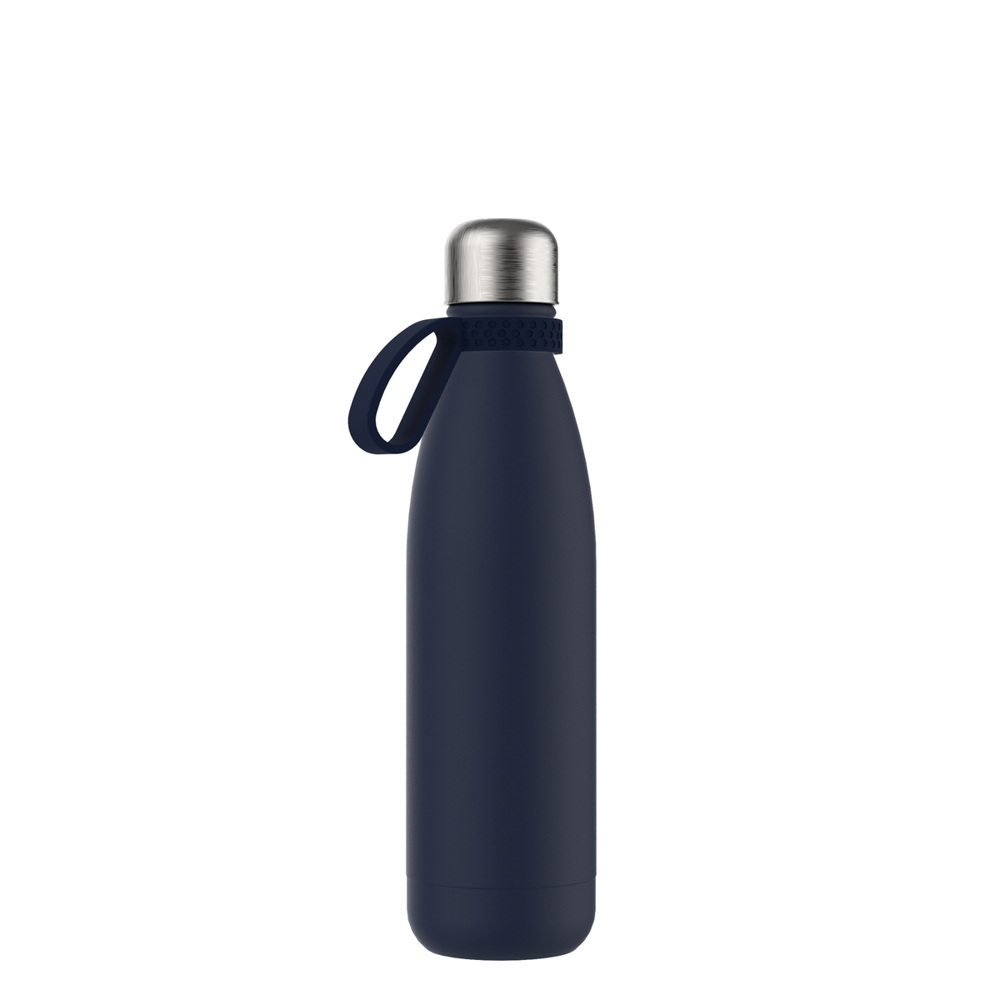 Thermotrinkflasche RETUMBLER-NIZZA - marineblau, silber