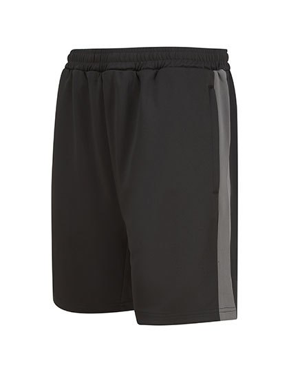 Finden+Hales - Adults Knitted Shorts With Zip Pockets - Black, Gunmetal Grey
