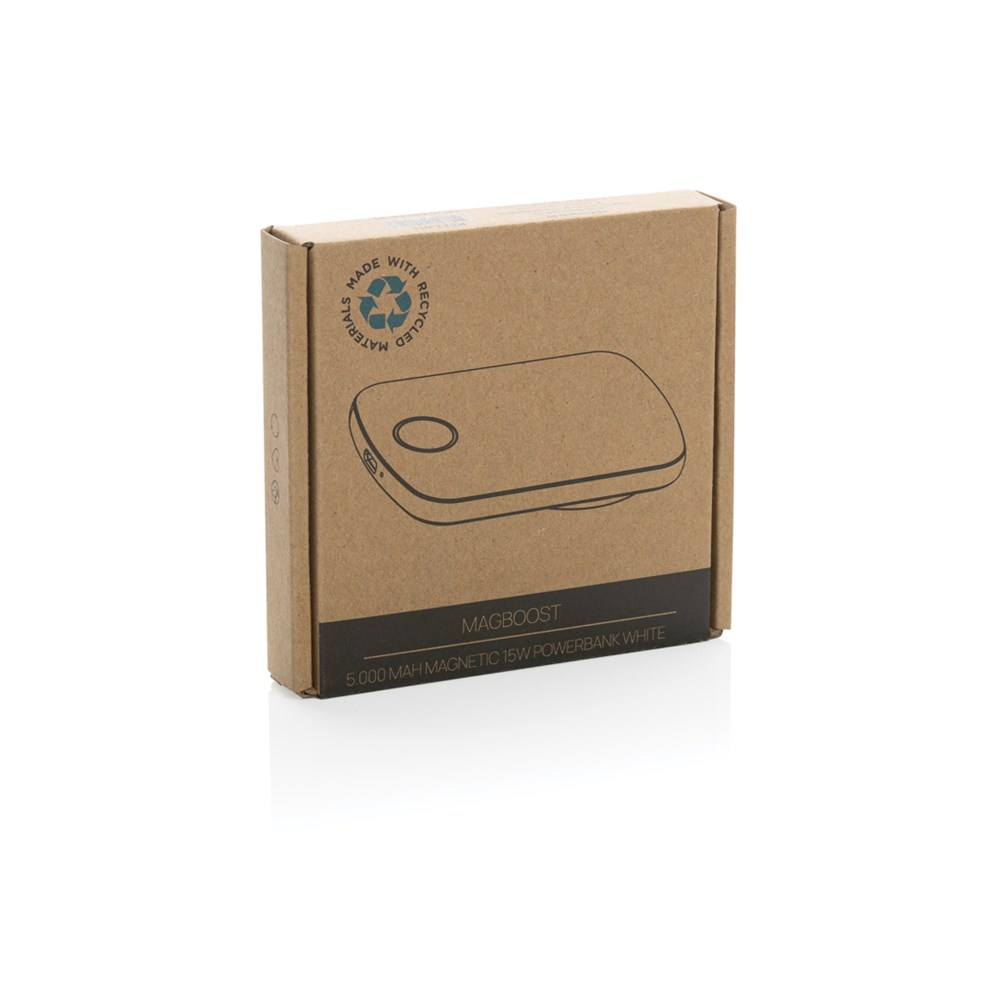 MagBoost 5.000mAh magnetische Powerbank aus RCS rec. Plastik