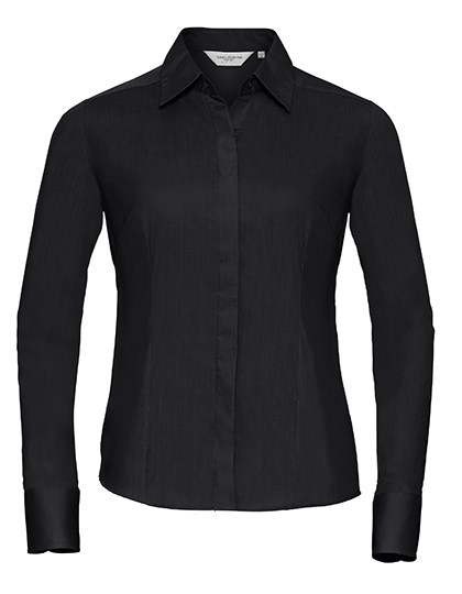 Russell Athletic Collection - Ladies' Long Sleeve Fitted Polycotton Poplin Shirt