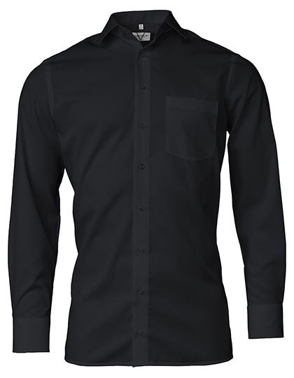 Marvelis - Men´s Shirt Comfort Fit Long Sleeve - Black