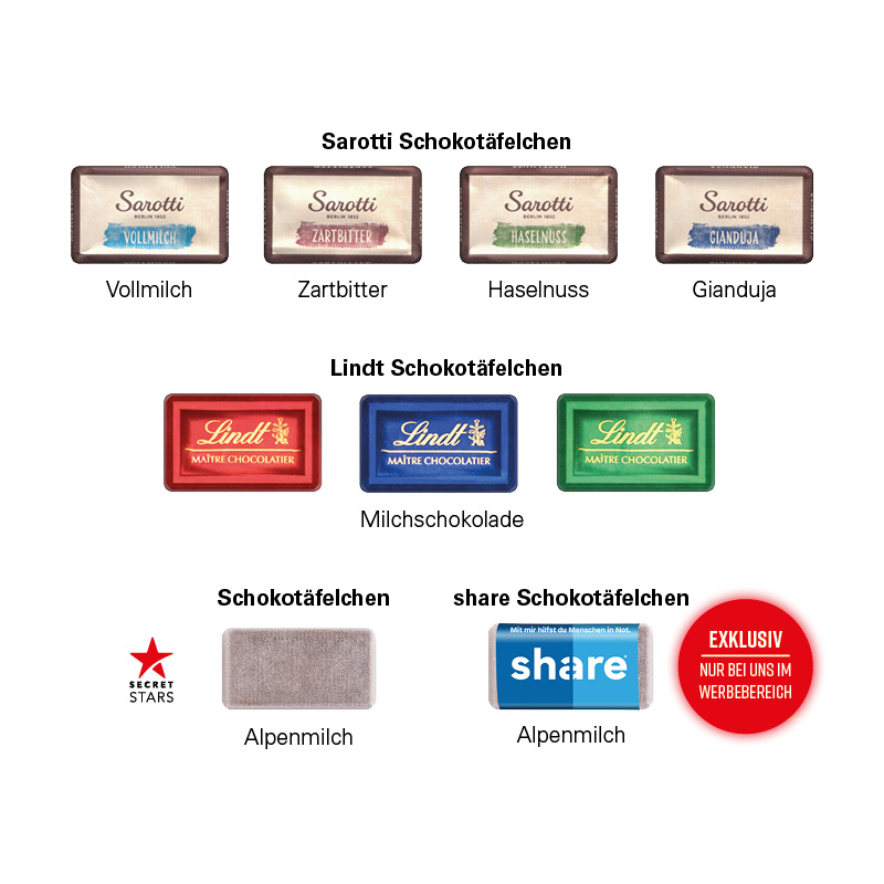 Täfelchen Adventskalender Haus ECO, Papierblister, share Napolitain