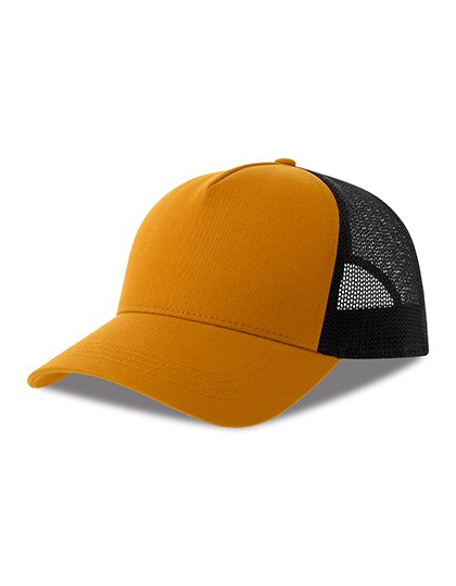 Atlantis - Rapper Cotton-S Cap - Mustard, Black